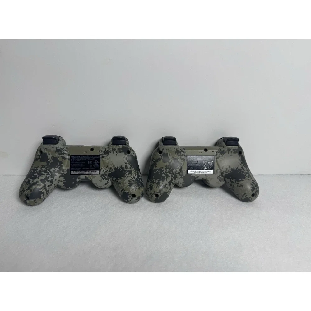 Two SONY PlayStation 3 Dualshock 3 Wireless Controller Urban Camouflage (Tested)